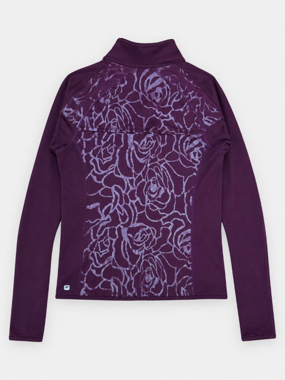 Fabletics Women’s Purple Floral Zip Athletic Jacket Size Small Activewear - Picture 3 of 6